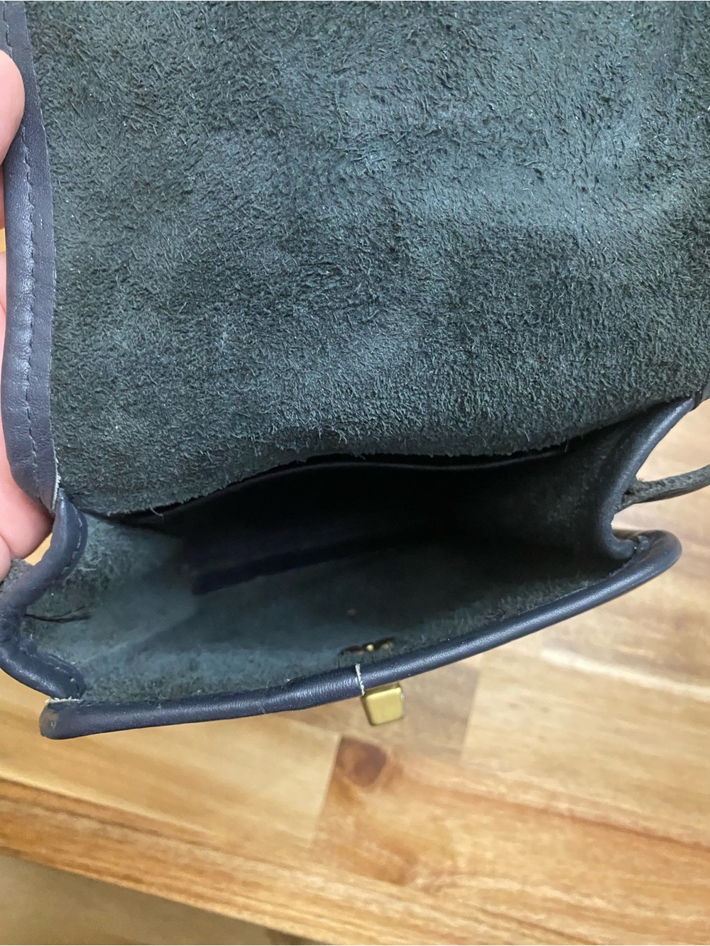 Coach Vintage Crossbody Bag, Black Leather Scooter  9978 - Picture 5 of 5